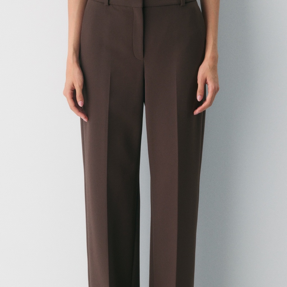 Aritzia Babaton New Agency Pant in Rich Mocha Brown, Size 0